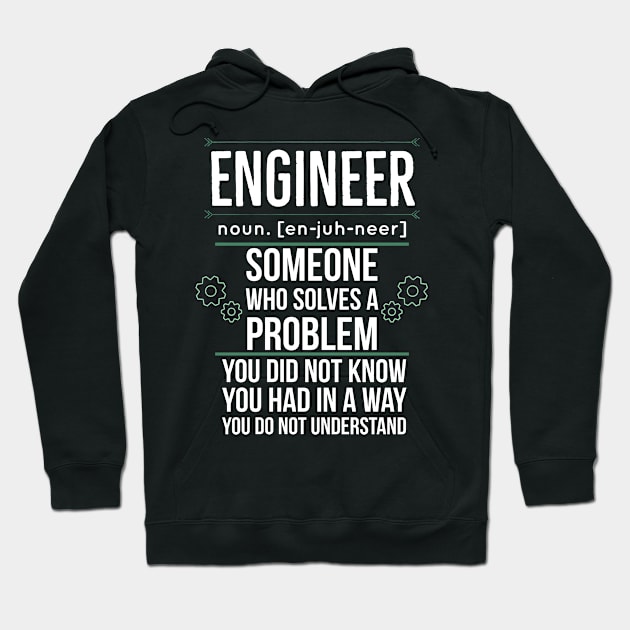 funny engineer definition Hoodie by Noureddine Ahmaymou 